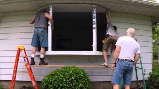 Bay Window Installation  Eureka IL  Renewal by Andersen [upl. by Werda]