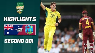 Australia v West Indies 202324  Second ODI [upl. by Bonar479]