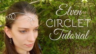 How to Make an Elven Circlet  Easy Wire Wrapping Tutorial  DIY Ren Fair LARP Crown Headpiece [upl. by Annaitat]