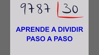 Cómo DIVIDIR por DOS CIFRAS paso a paso [upl. by Yenruoc]