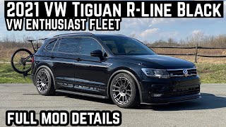 Full Parts amp Mods Details  2021 VW Tiguan RLine Enthusiast Fleet Project [upl. by Taub]