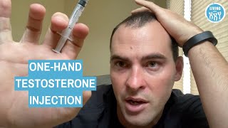 One Handed Testosterone Gluteal Injection [upl. by Atinram]