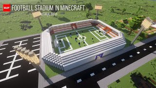 How to build a football stadium in minecraft [upl. by Haduj746]