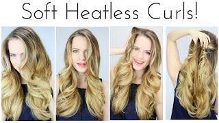 HEATLESS Soft Curls Inspired by the Grammys  KMHaloCurls [upl. by Eelanaj]