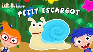 PETIT ESCARGOT porte sur son dos sa maisonnette comptine [upl. by Anyahs51]