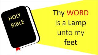 PSALM 119105  TODAYS MEMORY VERSE  THY WORD IS A LAMP UNTO MY FEET [upl. by Nyrok]