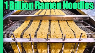 Ramen Noodle Factory Tour Making 1 BILLION Noodles a Year [upl. by Tubb]