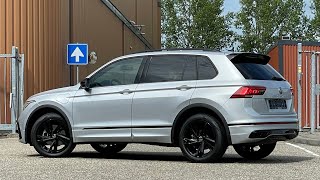 Volkswagen NEW Tiguan RLine Black Style 2022 in 4K Silver 19 inch valencia walk around amp detail [upl. by Wilkie]