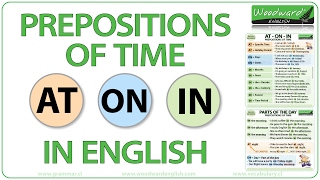 AT ON IN  Prepositions of Time in English [upl. by Akialam]