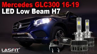 20162019 Mercedes Benz GLC300 H7 LED Headlight Bulbs Install amp Review [upl. by Annodal]