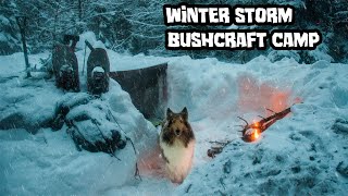 Overnight Winter Storm Bushcraft Camp [upl. by Suqram76]