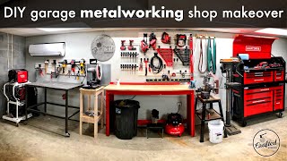 DIY Garage Metalworking Shop Makeover and Organization  Shop Project [upl. by Tager]