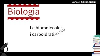 SCIENZE I carboidrati  Biomolecole  Chimica organica [upl. by Arul]