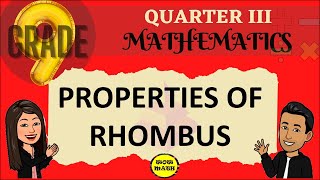 THEOREMS ON RHOMBUS  GRADE 9 MATHEMATICS Q3 [upl. by Pinter]