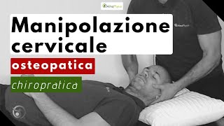 Manipolazione cervicale osteopatica chiropratica [upl. by Mazlack]