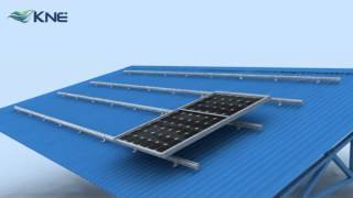 KNE Metal Roof Mounting System KMB Series for Solar Panels [upl. by Lupe]