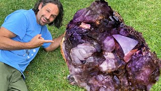 Amethyst Crystal Mining on Another Level  Breaking a World Record [upl. by Fugere600]