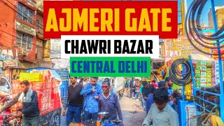 Walking Tour Ajmeri Gate Chawri Bazar  Central Delhi  Delhi 06 newdelhibharat [upl. by Koppel]