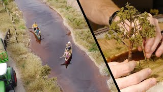 Realistic Scenery Volume 3  Modelling A River  Model Railroad [upl. by Tselec]