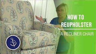 How to Reupholster a Recliner Chair [upl. by Keyser329]