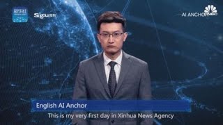 Worlds first AI news anchor debuts in China [upl. by Accem989]