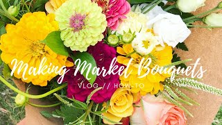 Making Market Bouquets  Tutorial  Green Bee Floral Co [upl. by Giardap]