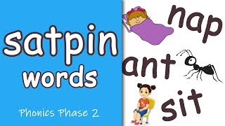 SATPIN Words  Phonics Blending [upl. by Pyotr]