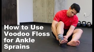 How to Use Voodoo Floss for an Ankle Sprain [upl. by Marih366]