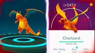 GETTING THE CHARIZARD IN POKEMON GO FINALLY Evolving to our Charizard [upl. by Silberman450]