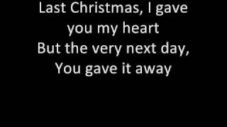 Wham  Last Christmas with lyrics D [upl. by Aronek]