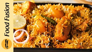 Masala Karachi Biryani Recipe By Food Fusion [upl. by Herates246]