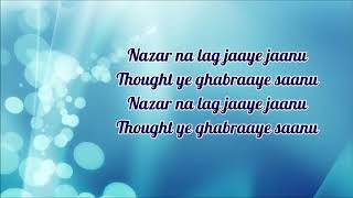 nazar na lag jaaye lyrics stree ash king sachin jigar [upl. by Yllah]