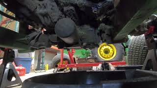 John Deere 1445 Hydraulic Fluid Change [upl. by Kester]