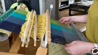 4shaft weaving on a rigid heddle loom [upl. by Atinuhs135]