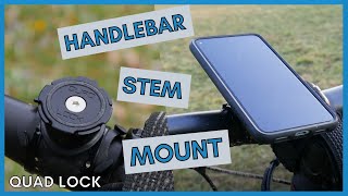 Handlebar Stem Mount Quad Lock FULL REVIEW [upl. by Elburr]