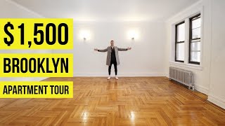 Brooklyn Apartment Tour  New York City Living for 1500  Very Large [upl. by Attirb]