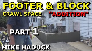 FOOTER amp BLOCK quotcrawl spacequotPart 1 Mike Haduck [upl. by Havot7]