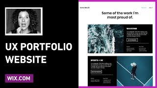 How To Create A UX Portfolio Website Using Wixcom  Sarah Doody [upl. by Emmy]