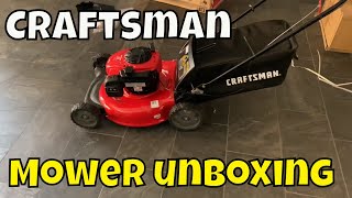 Craftsman Lawnmower unboxing [upl. by Lemra]