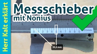 Richtig messen mit dem Messschieber mit Nonius [upl. by Rehpinnej826]