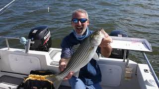 How to Fish for Striped Bass at the Chesapeake Bay Bridge [upl. by Ara431]