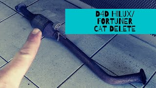 How to remove a catalytic converter from a d4d FortunerHilux [upl. by Stratton728]