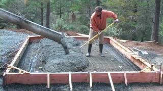 Pouring a Concrete Slab Foundation [upl. by Ardnola697]