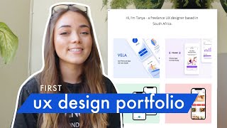 My First UX Design Portfolio  Advice for Beginners [upl. by Nwahsir]