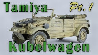 Tamiya Kubelwagen Kit Review and Build Part 1 [upl. by Resor393]