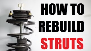 How to REBUILD suspension STRUTS shocks [upl. by Lesnah]