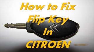 Citroen  How to Fix Flip Key in Citroen C5 Xsara Berlingo How to Repair Car Key Flip Fob in Citroen [upl. by Nonnerb]