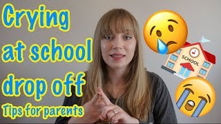 Crying at the school gates Drop off routine [upl. by Prescott]