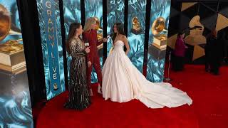 MADISON BEER Red Carpet Interview  2024 GRAMMYs [upl. by Anaugahs]