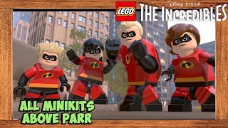 LEGO The Incredibles All Minikits Above Parr Mission [upl. by Enomis]